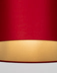 Chilli Red Satin Silk Gold Lining Lampshade