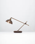 Bronze Dome Cantilever Walnut Table