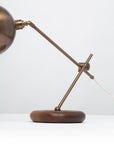 Bronze Dome Cantilever Walnut Table