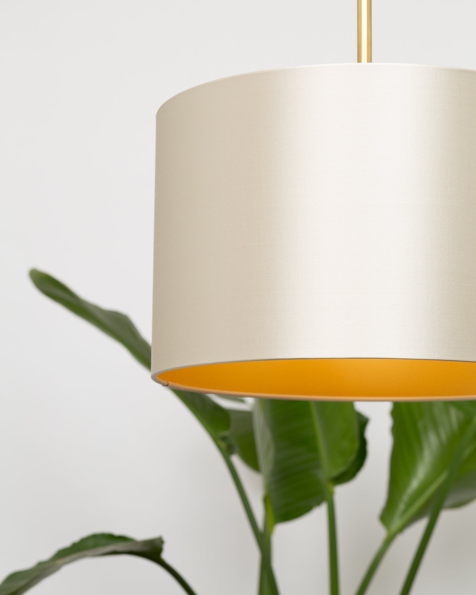 Caribou Satin Silk Gold Lining Lampshade