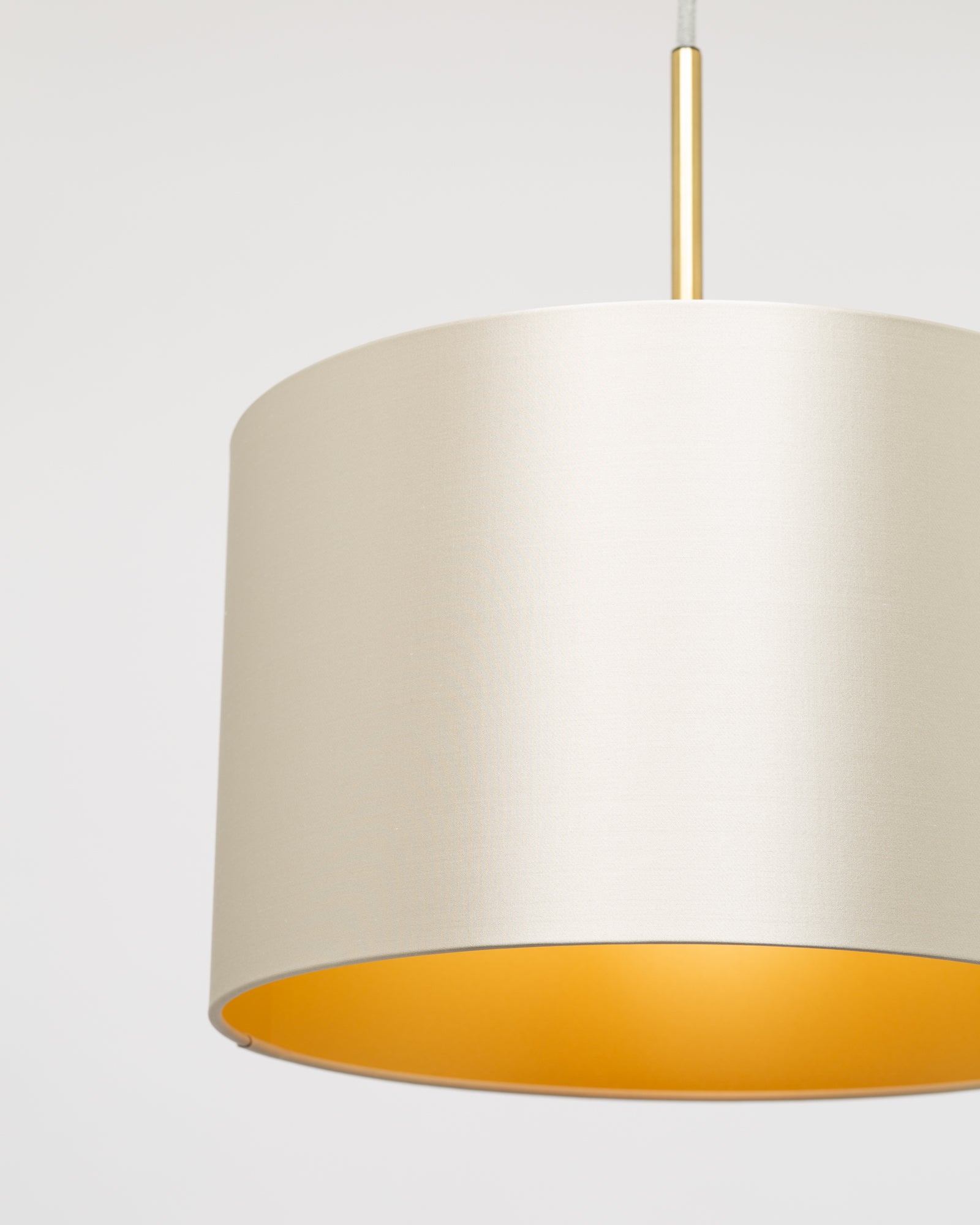 Caribou Satin Silk Gold Lining Lampshade