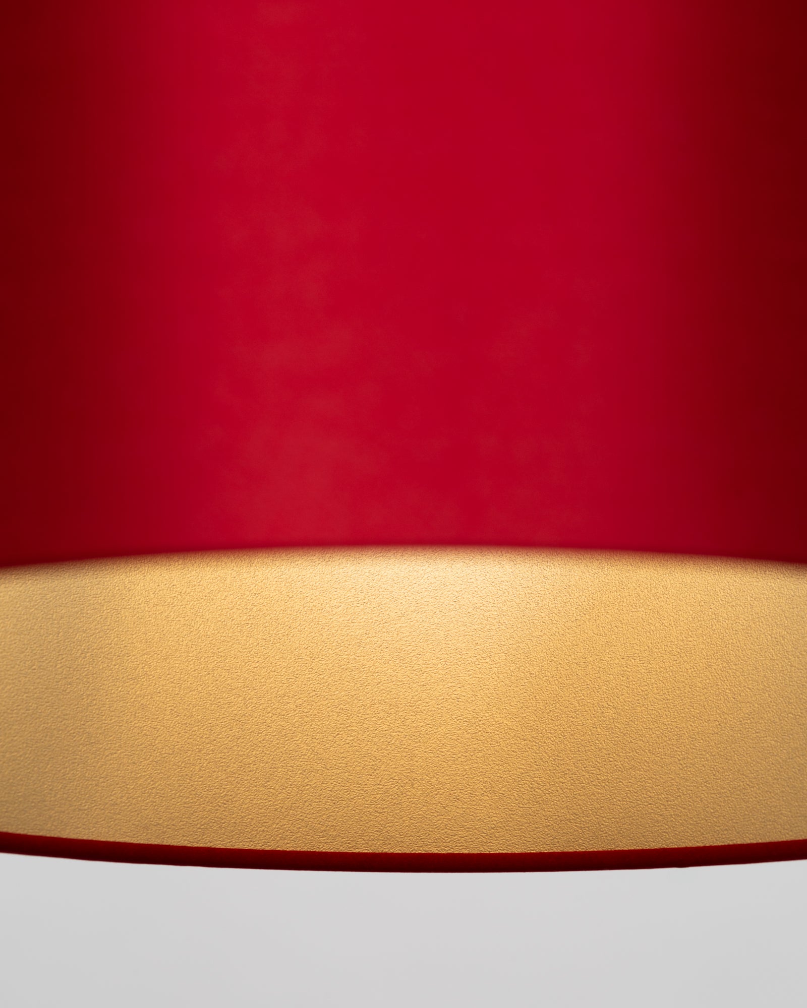 Chilli Red Satin Silk Gold Lining Lampshade
