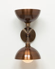 Double Bronze Dome Wall