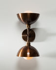 Double Bronze Dome Wall