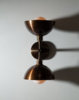 Double Bronze Dome Wall