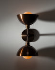 Double Bronze Dome Wall