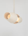 Double Natural Linen Cone Suspension