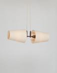 Double Natural Linen Cone Suspension