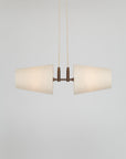 Double Natural Linen Cone Suspension