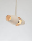 Double Natural Linen Cone Suspension