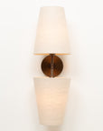 Double Natural Linen Cone Wall