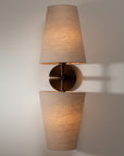 Double Natural Linen Cone Wall