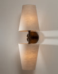 Double Natural Linen Cone Wall