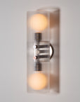 Fluted Double Sphere Wall Light