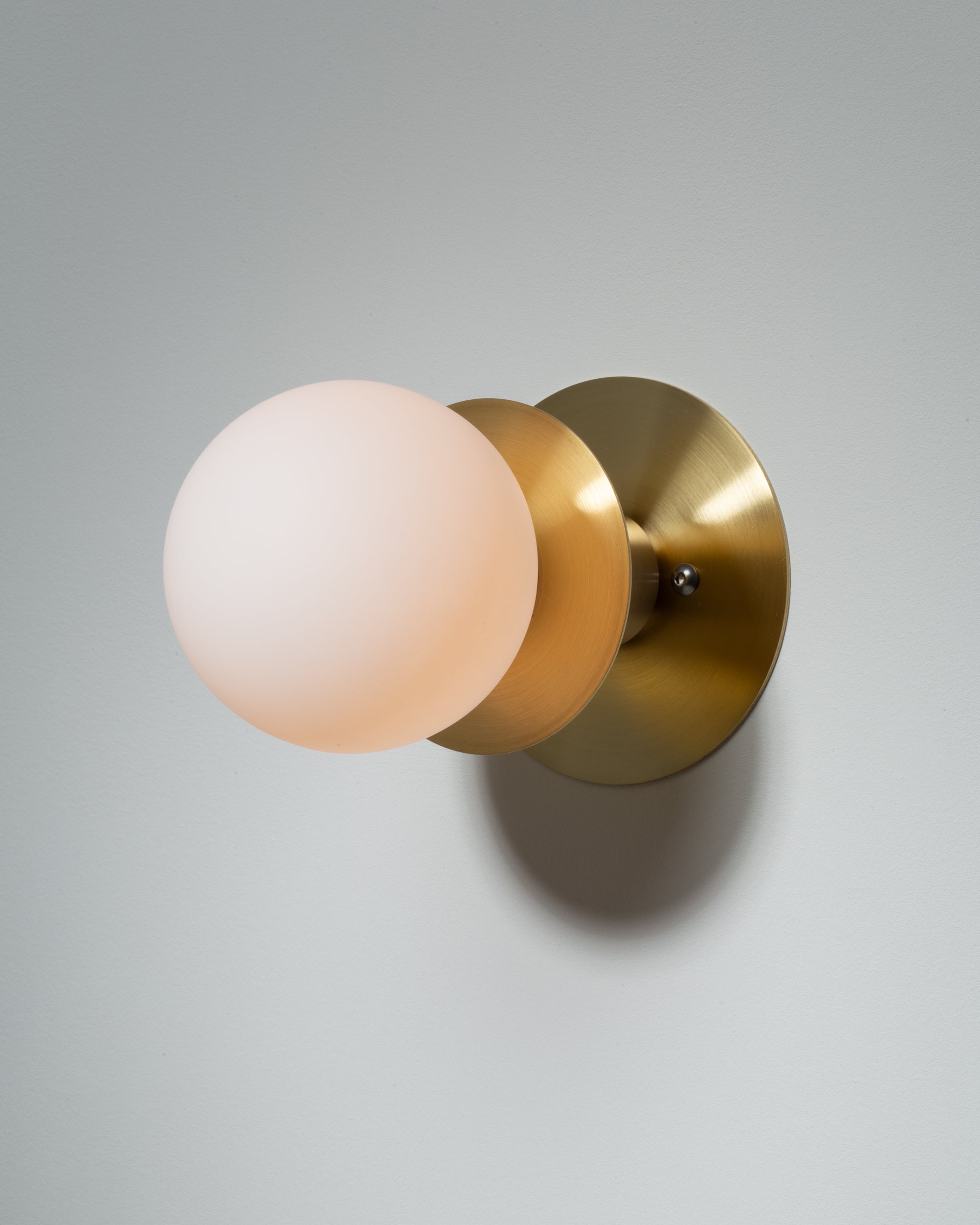 Sphere Disc Flush Mount Wall Sconce