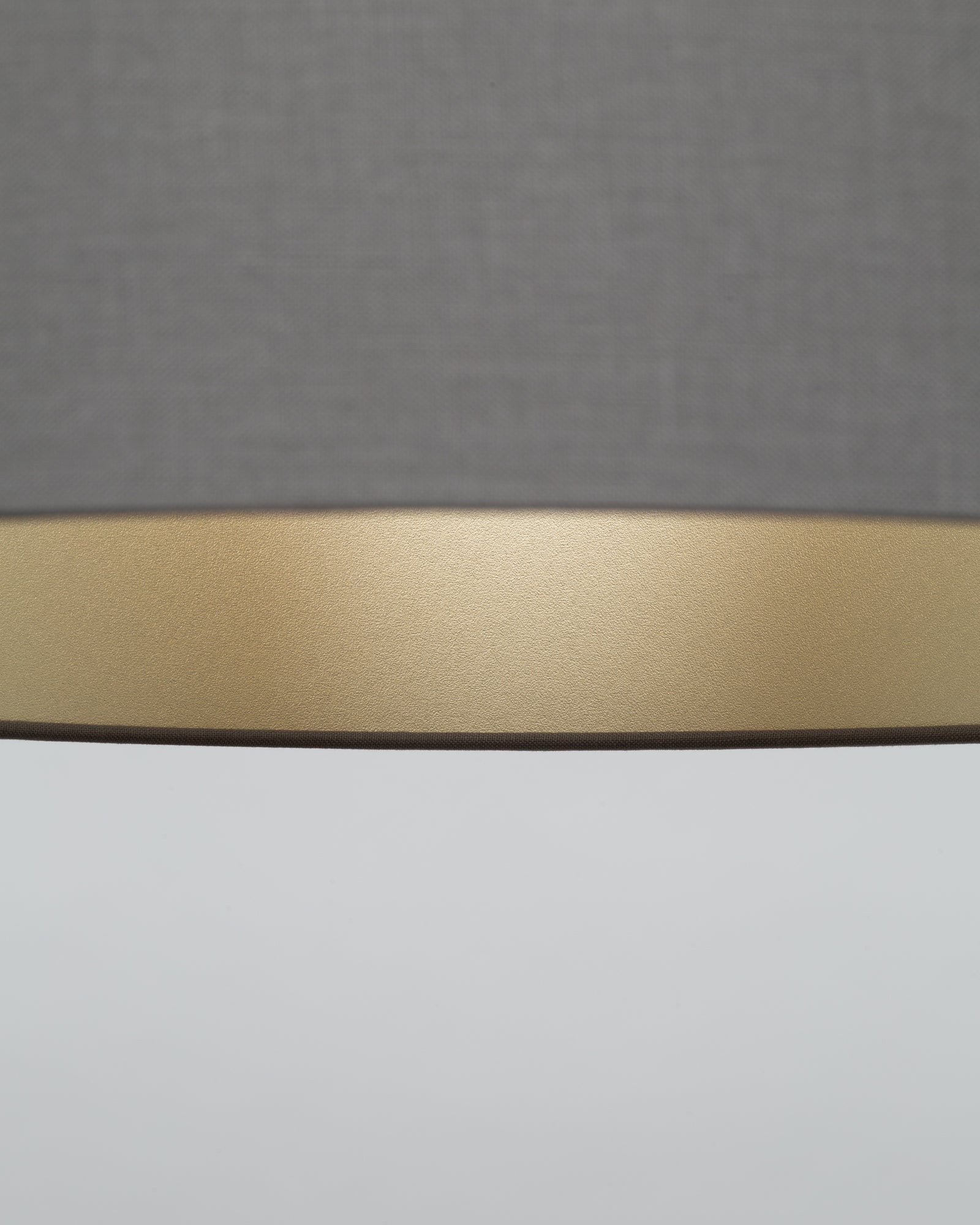 Storm Grey Linen Champagne Lining Lampshade