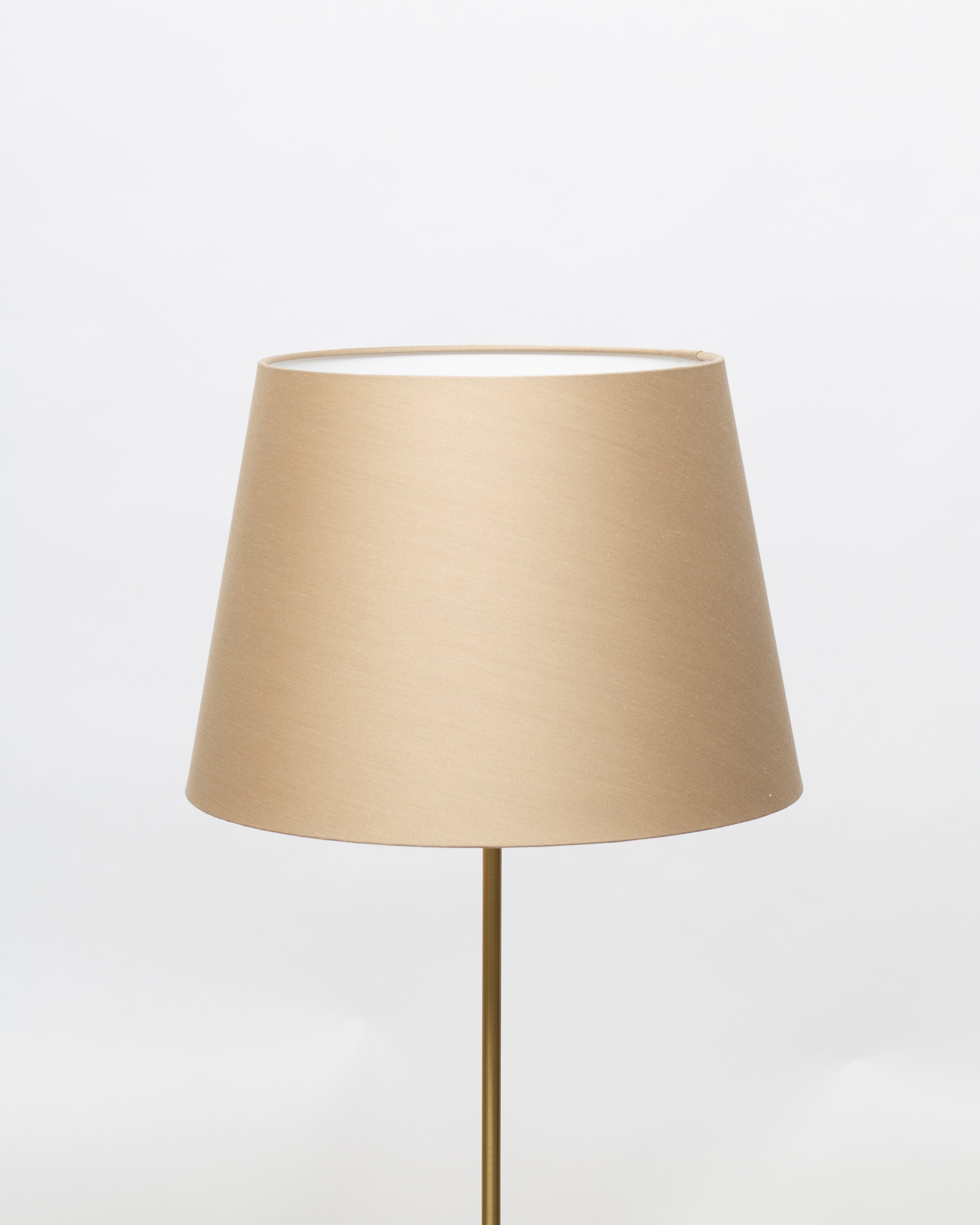Walnut Pebbles Linen Table Lamp