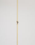 Pentamerous Matte Glass Sphere Satin Brass Pendant