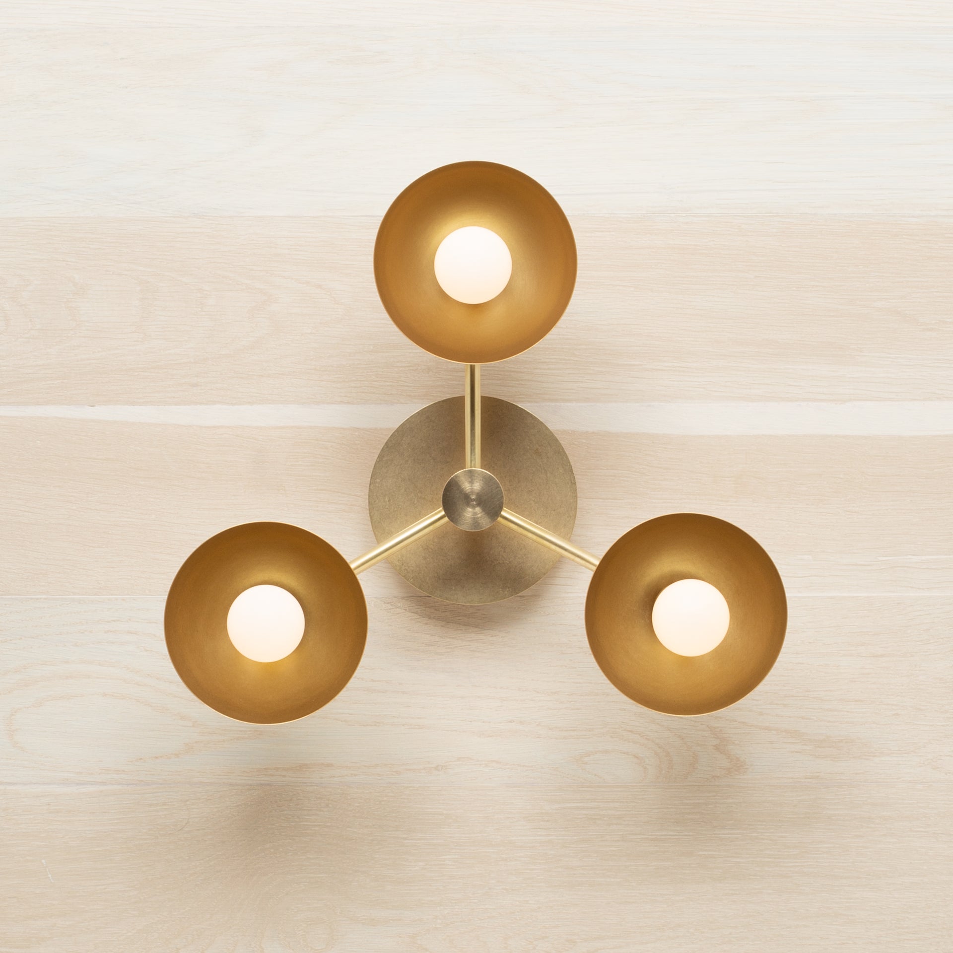 Triple Half Cup Dome Wall Sconce Tala Sphere I